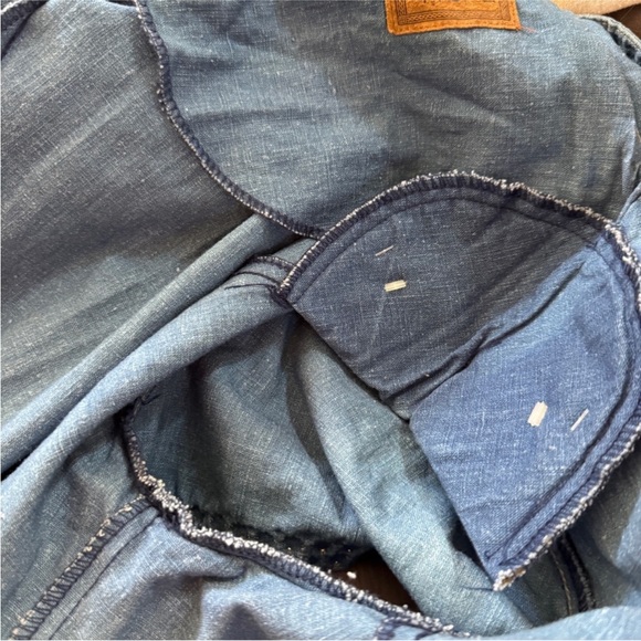 DOUBLE D RANCH Vintage Chambray Denim MaxiDress Duster Silver Concho Studs Sz S - Picture 11 of 13